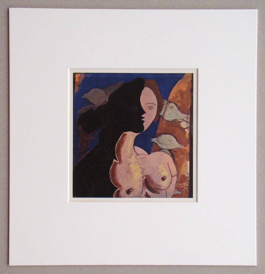 Héliogravure Braque (After) - Tête de femme, 1942