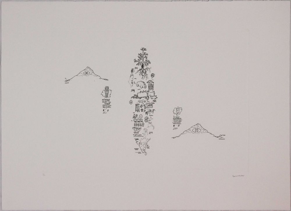 Eau-Forte Baruchello - Untitled