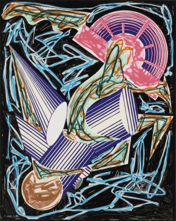 Sérigraphie Stella - Untitled (Frontispiece from Illustrations after El Lissitzky's Had Gadya)