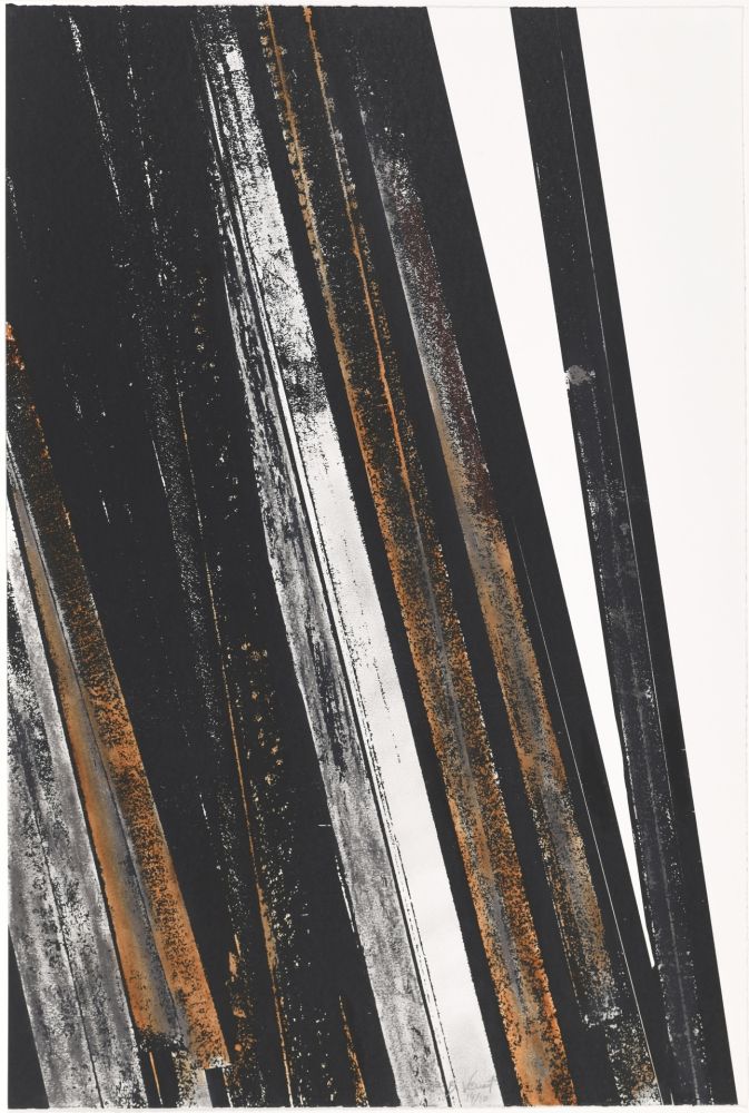 Sérigraphie Venet - Untitled II (Lignes droites)