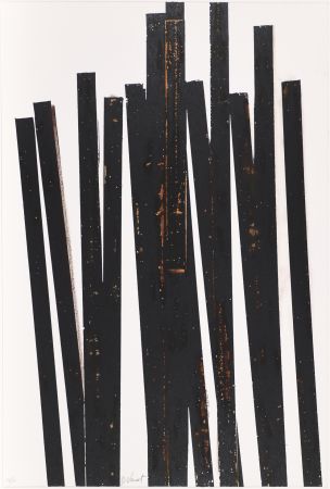 Sérigraphie Venet - Untitled VI (Lignes droites)