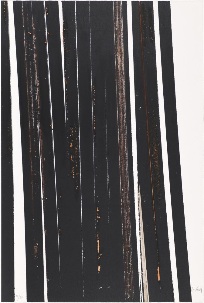 Sérigraphie Venet - Untitled X (Lignes droites)