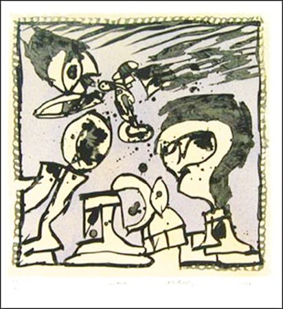 Lithographie Alechinsky - Vendredi 