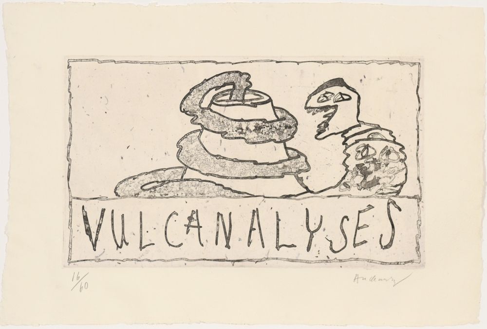 Eau-Forte Alechinsky - Vulcanalyses 01