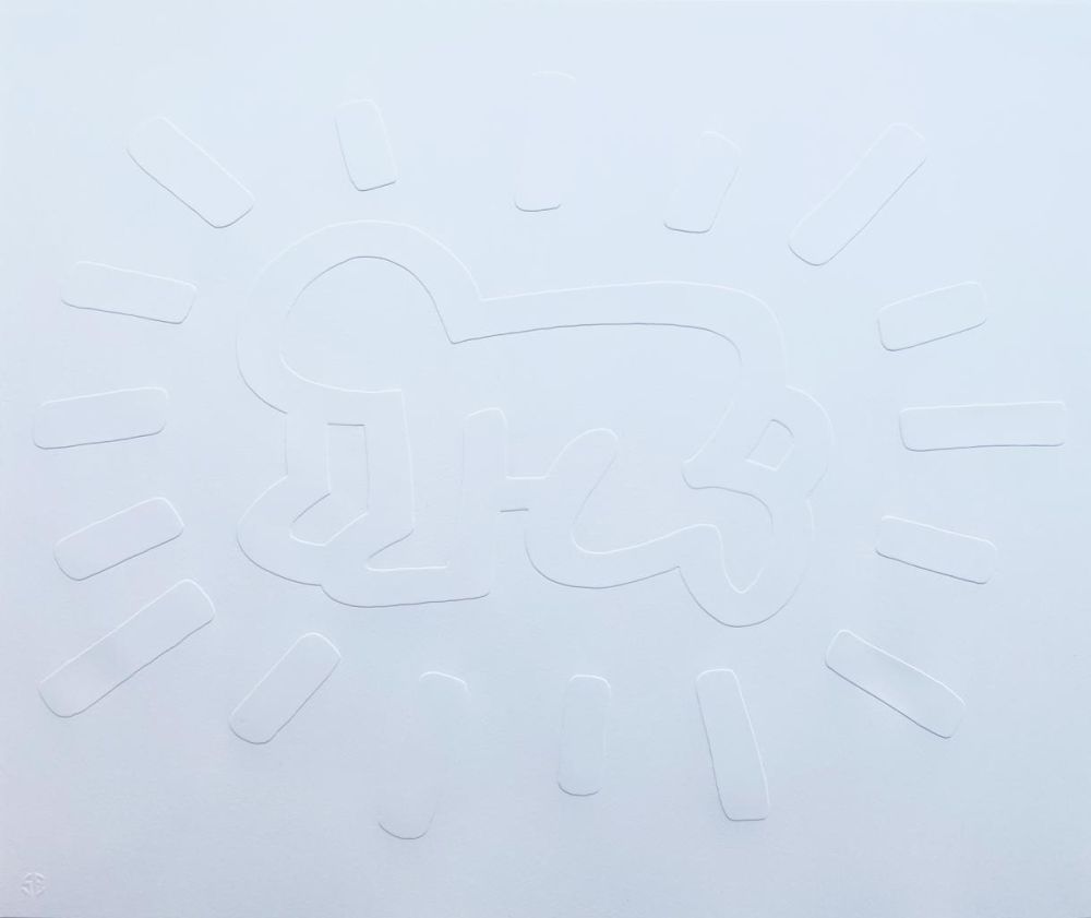 Aucune Technique Haring - White Icons (A) - Radiant Baby