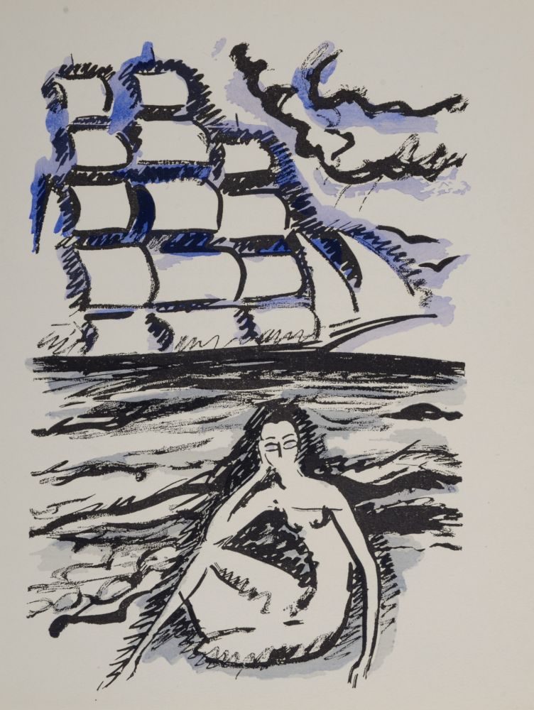 Pochoir Van Dongen - Woman Waiting For Ship