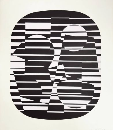 Sérigraphie Vasarely - Zeta