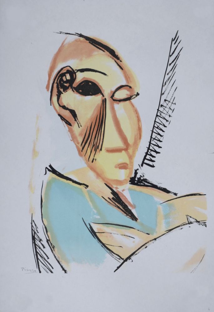 Lithographie Picasso (After) - Étude pour Les Demoiselles d'Avignon, 1946